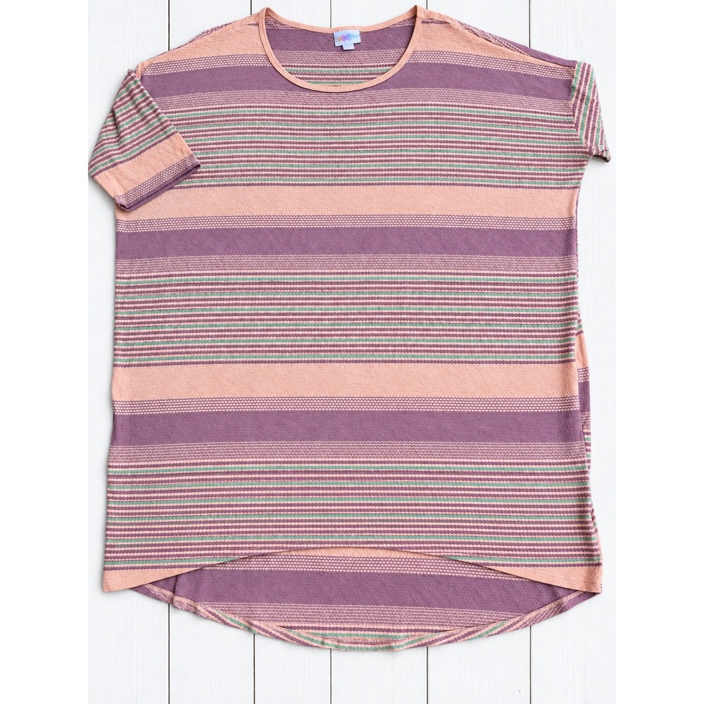 LuLaRoe Irma Tunic Top Striped Boho Casual Loungewear Large